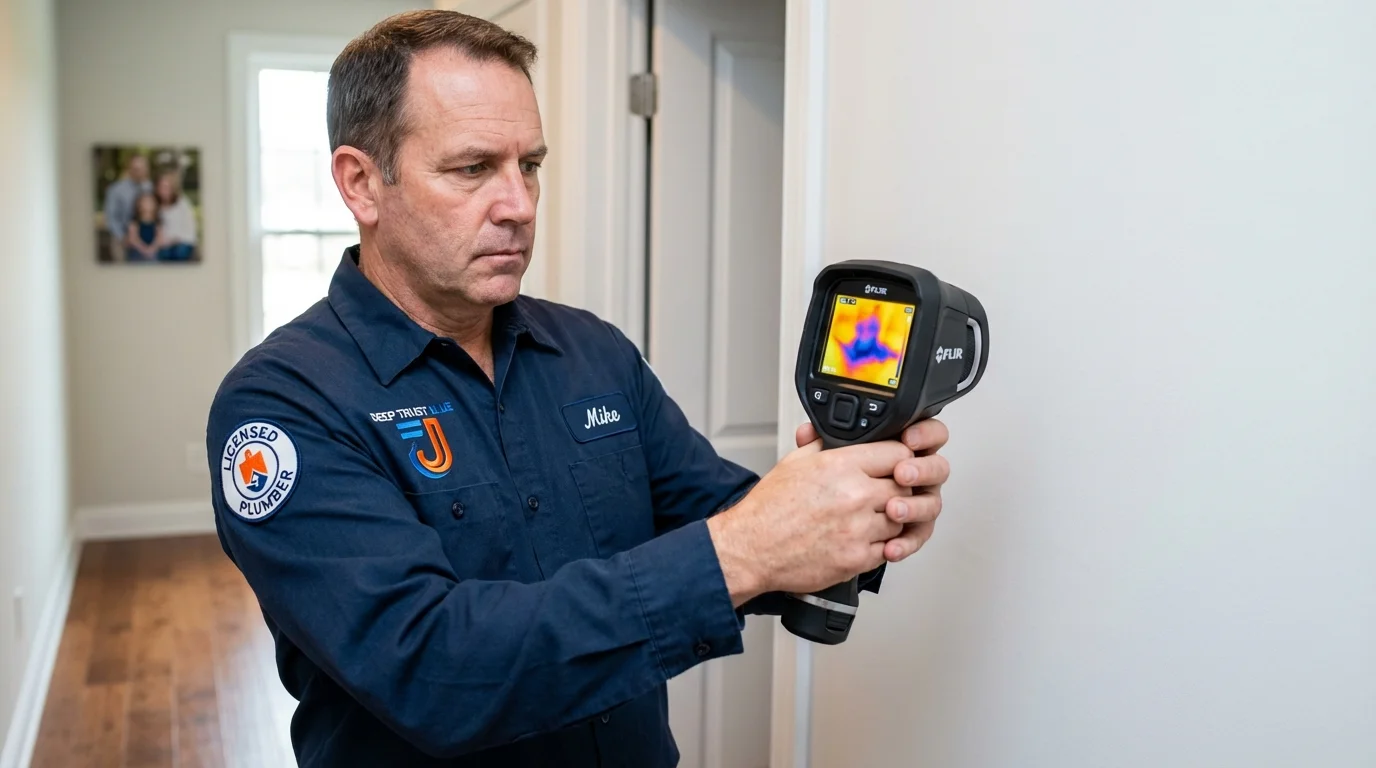 Thermal imaging leak detection by Johns Plumbing LLC in Acton